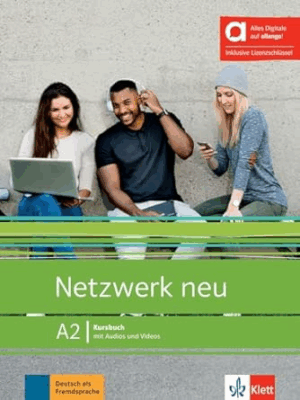 Netzwerk Neu A2 - Kursbuch + Übungbuch + Glossarbuch - 3 Pcs